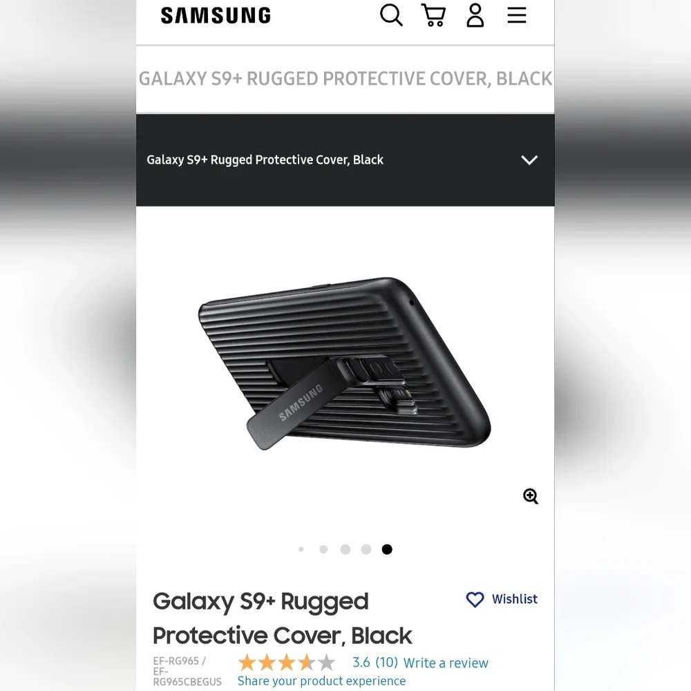 Samsung Galaxy S9+ Rugged Protective Cover with Kickstand